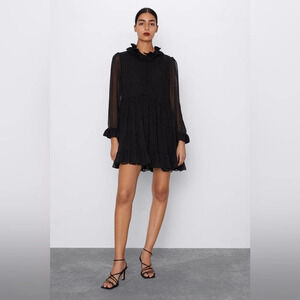 ZARA MICRO DOT MINI DRESS  SIZE S